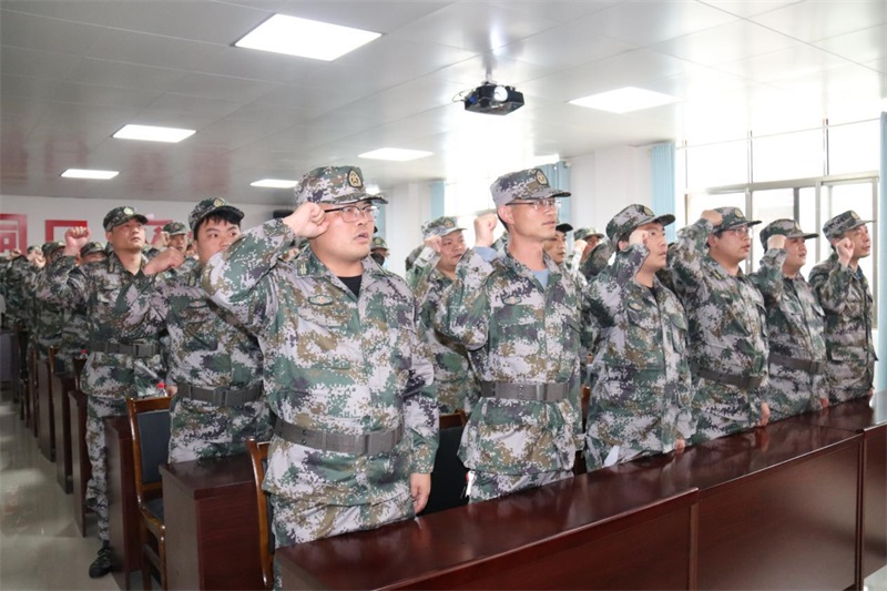 洞口县交通运输局组织召开基干民兵点验大会
