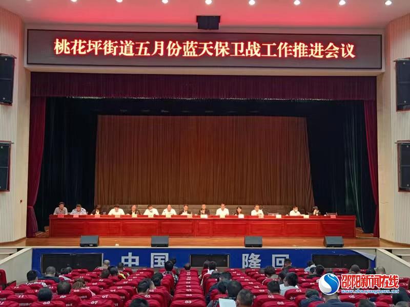 隆回县桃花坪街道召开5月份蓝天保卫战工作推进会议