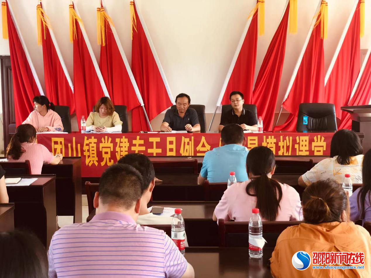 邵东市团山镇召开党建专干月例会