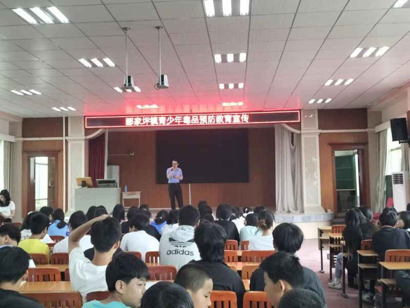 邵阳县郦家坪镇开展毒品知识进校园活动