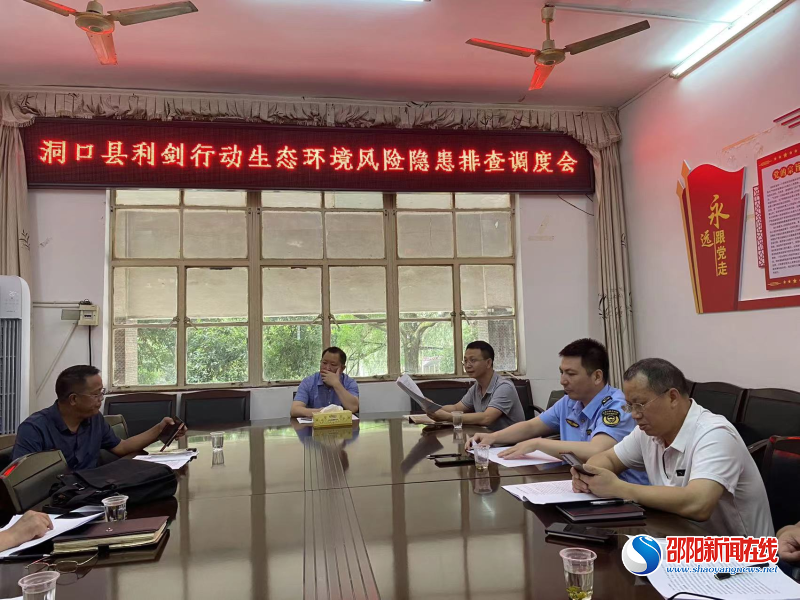 洞口县召开“利剑”行动生态环境风险隐患动态排查整治调度会