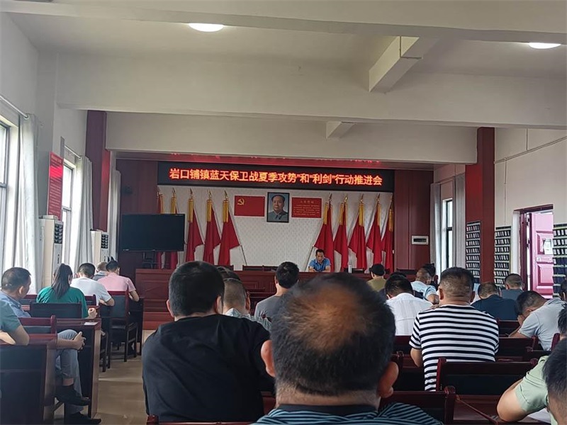 邵阳县岩口铺镇召开蓝天保卫战夏季攻势和“利剑”行动推进会