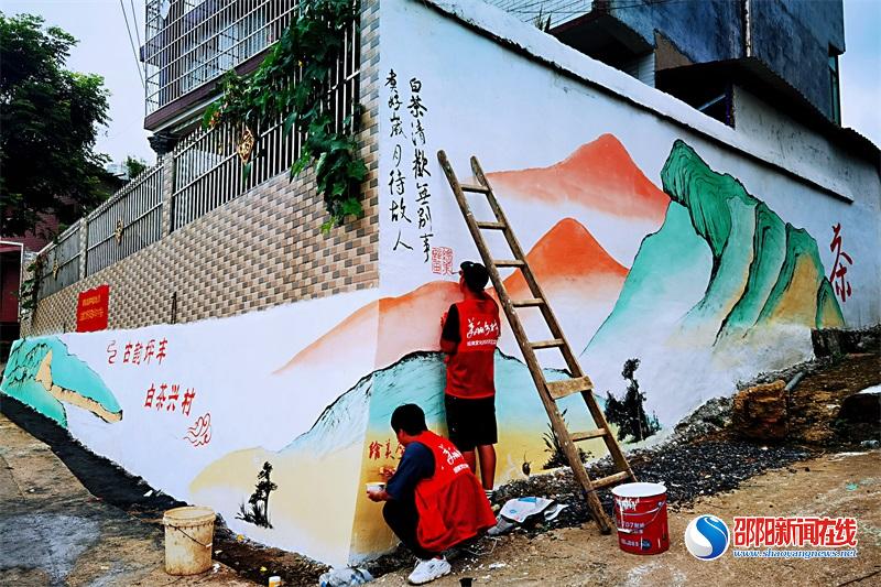 新宁县丰田乡公益墙绘助力乡村振兴