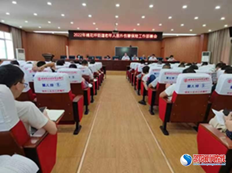 隆回县桃花坪街道召开2022年老年人意外伤害保险工作部署会