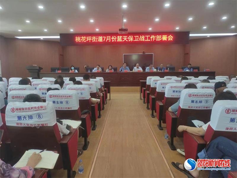隆回县桃花坪街道7月份蓝天保卫战部署会