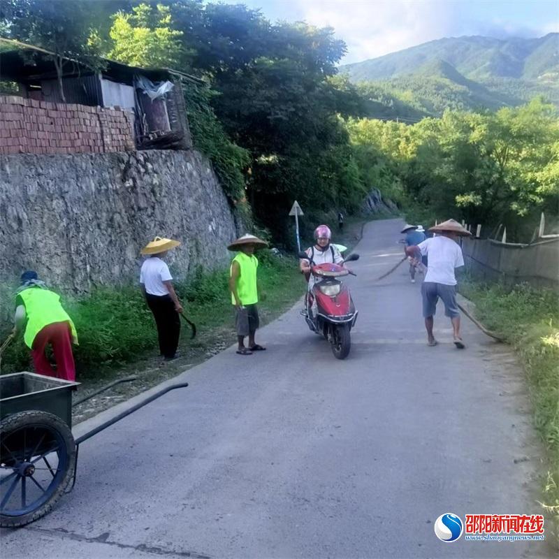 新宁县巡田乡桂山村：党员齐带头，清洁卫生在行动