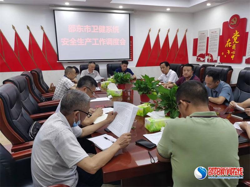 邵东市召开卫健系统安全生产工作调度会