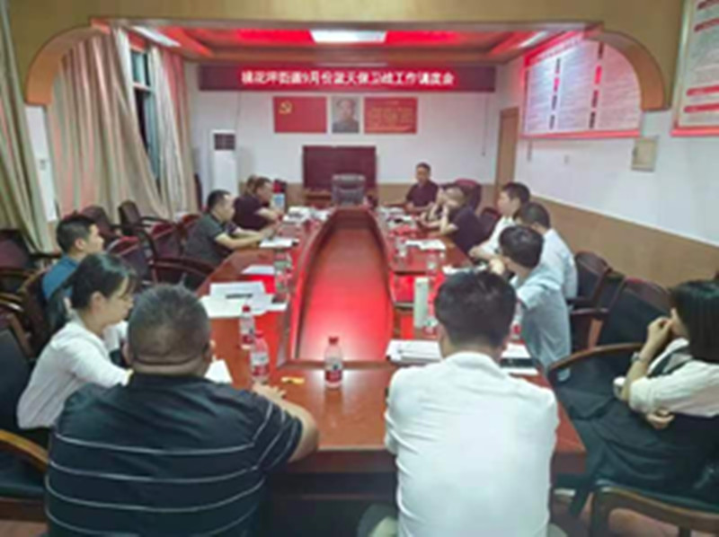 隆回县桃花坪街道召开9月份蓝天保卫战工作调度会