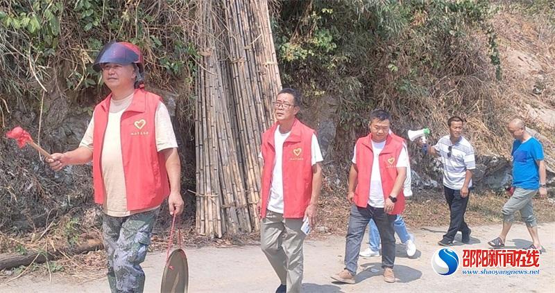 洞口县桐山乡大道村全面开展森林防火宣传
