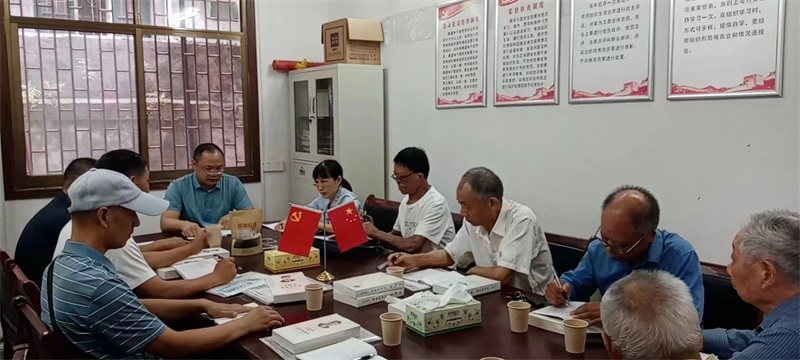 洞口县退役军人事务局退休干部党支部举行主题党日活动