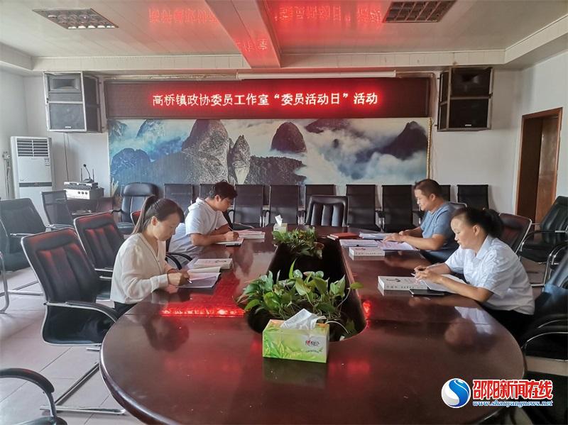 新宁县高桥镇政协委员工作室开展全省政协系统“委员活动日”活动