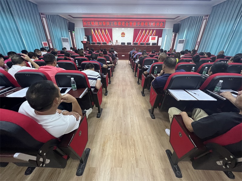 洞口县石江镇召开结对帮扶手册填写业务培训会议
