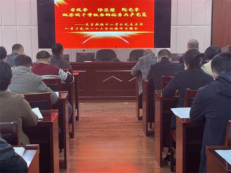 邵东市灵官殿镇中心学校党总支组织召开党的二十大精神专题学习会