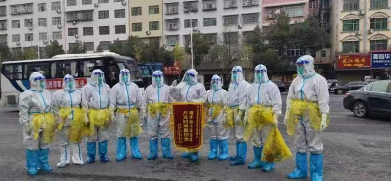 洞口县花古街道“白衣天使”同心战疫