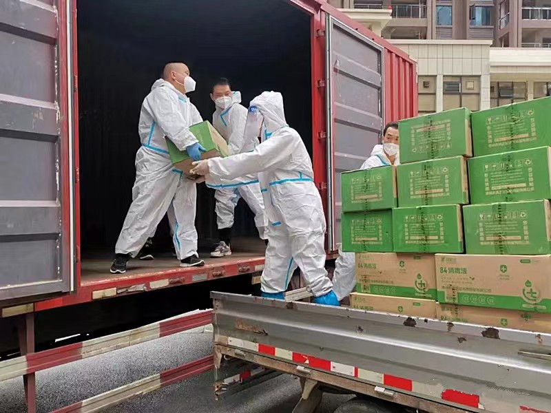 邵阳县：水映江南“四大金刚”运送物资35吨 建造防疫“港湾”