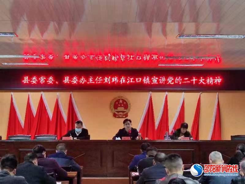 洞口县：刘玮到江口镇宣讲党的二十大精神
