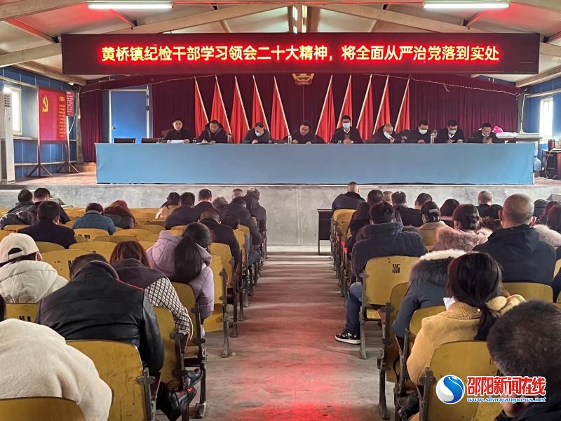 洞口县黄桥镇：纪检干部学习领会党的二十大精神