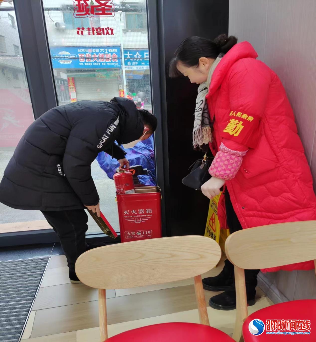 洞口县石江镇开展经营性自建房消防安全排查工作
