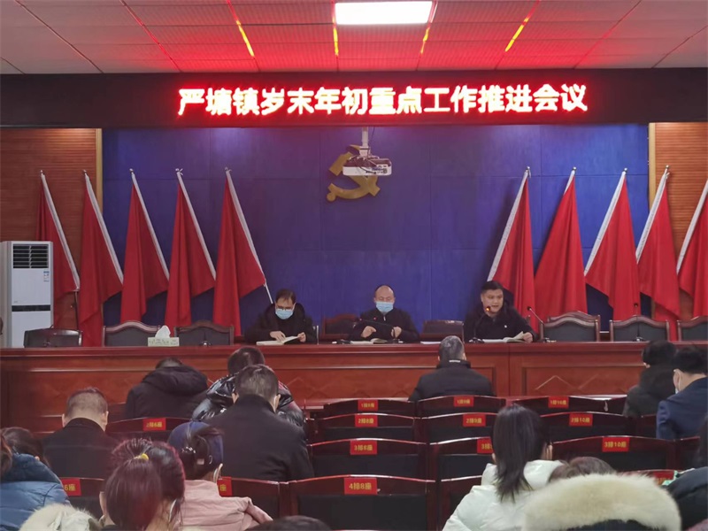 新邵县严塘镇召开岁末年初重点工作推进会