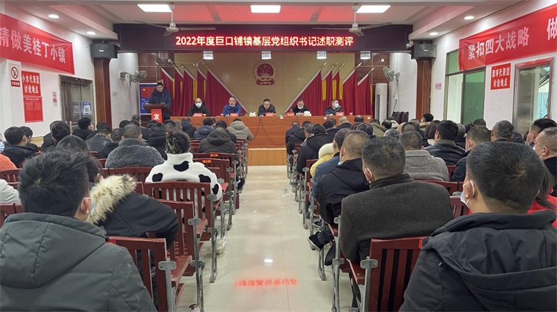 新邵县巨口铺镇召开党支部书记抓基层党建工作述职评议会