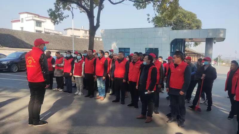 洞口县花古街道开展“迎新春大清扫”活动