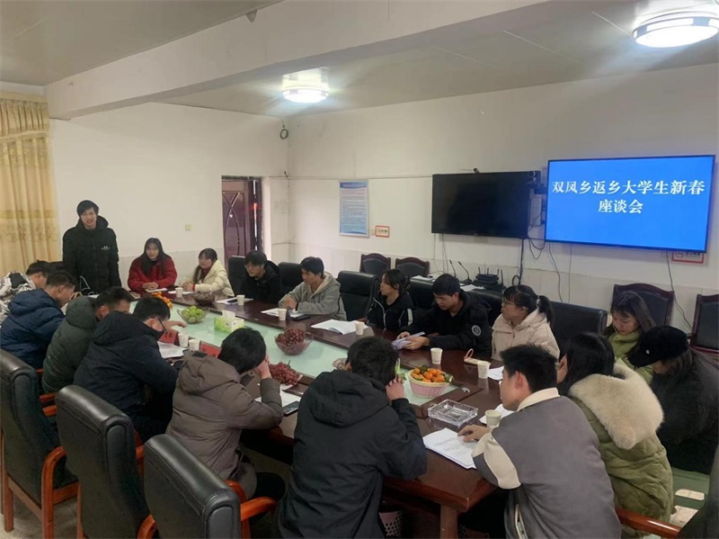 邵东市双凤乡召开返乡大学生新春座谈会