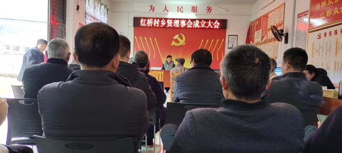 洞口县江口镇红桥村乡贤理事会成立大会顺利召开