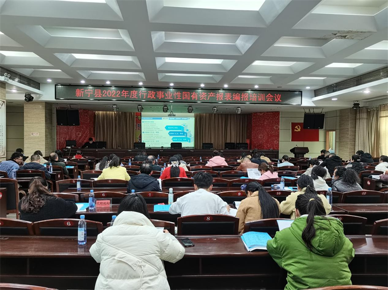 新宁县财政局召开2022年度行政事业性国有资产报表编报工作培训会