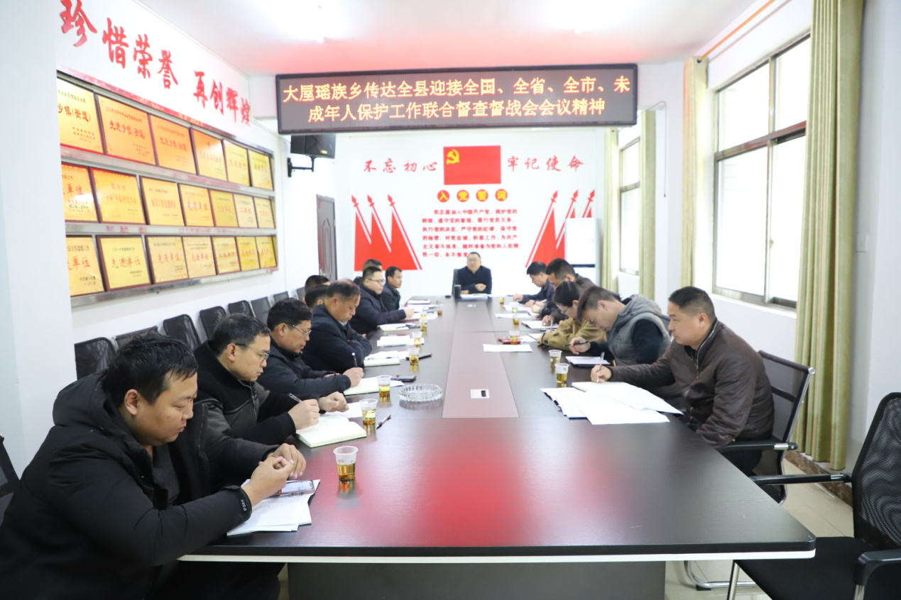 洞口县大屋瑶族乡召开未成年保护体系建设及重点工作推进会议