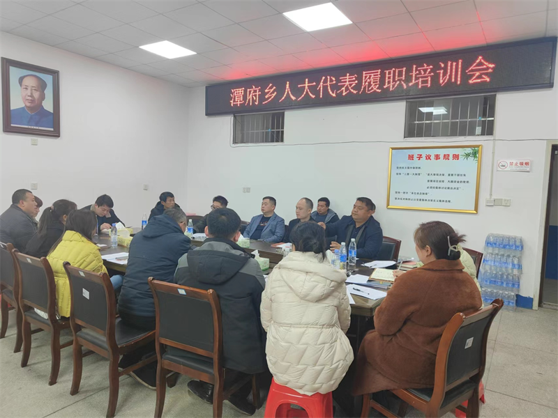 新邵县潭府乡举行人大代表履职培训会
