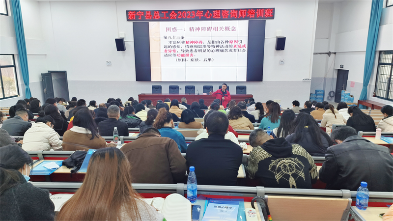 新宁县总工会开展2023年心理咨询师培训
