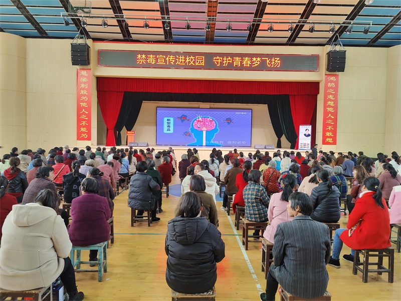 洞口县高沙镇：禁毒宣传全覆盖，守护青春不“毒”行