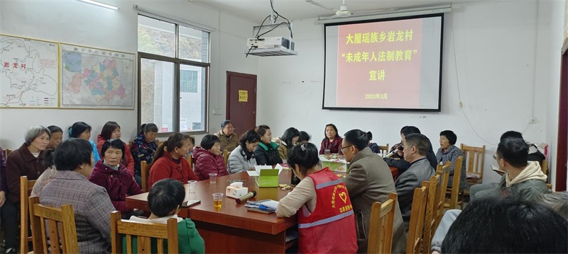 洞口县大屋瑶族乡岩龙村：发挥巾帼志愿作用 争创文明和谐家庭