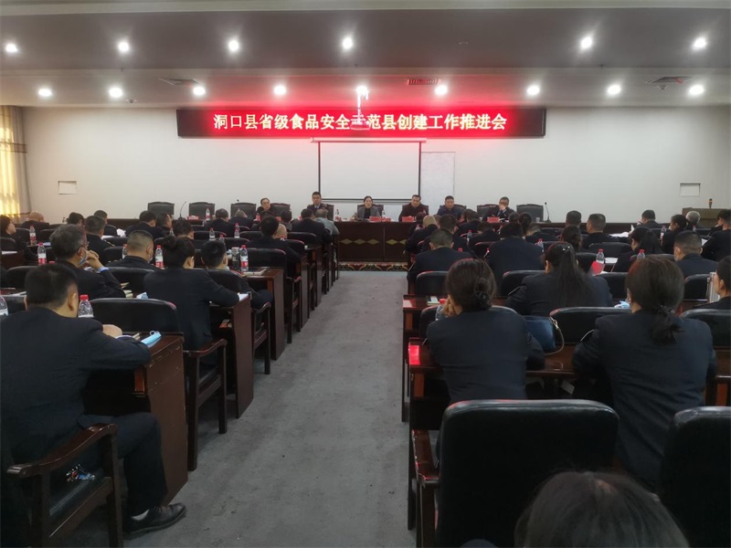 洞口县再推进省级食品安全示范县创建工作