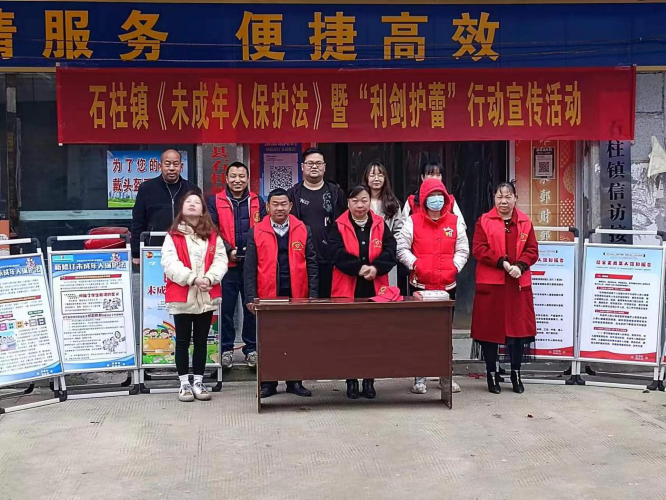 洞口县石柱镇开展未成年人保护活动