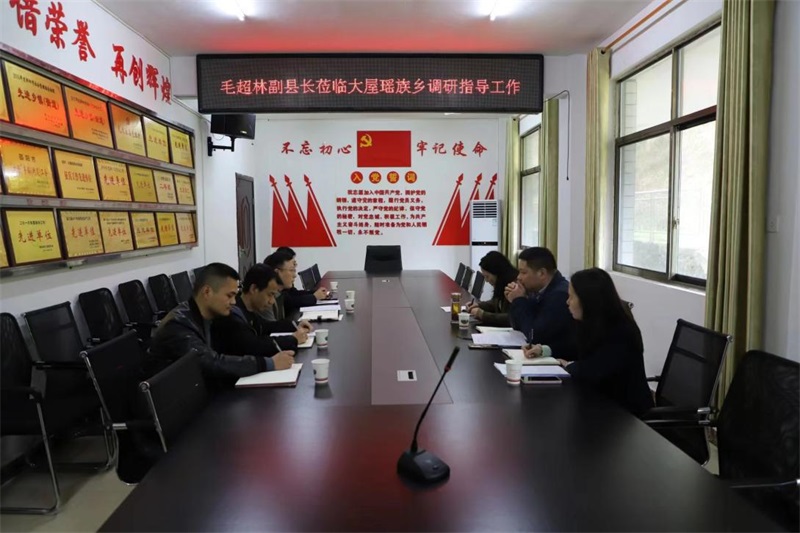 洞口县：毛超林到大屋瑶族乡调研指导工作