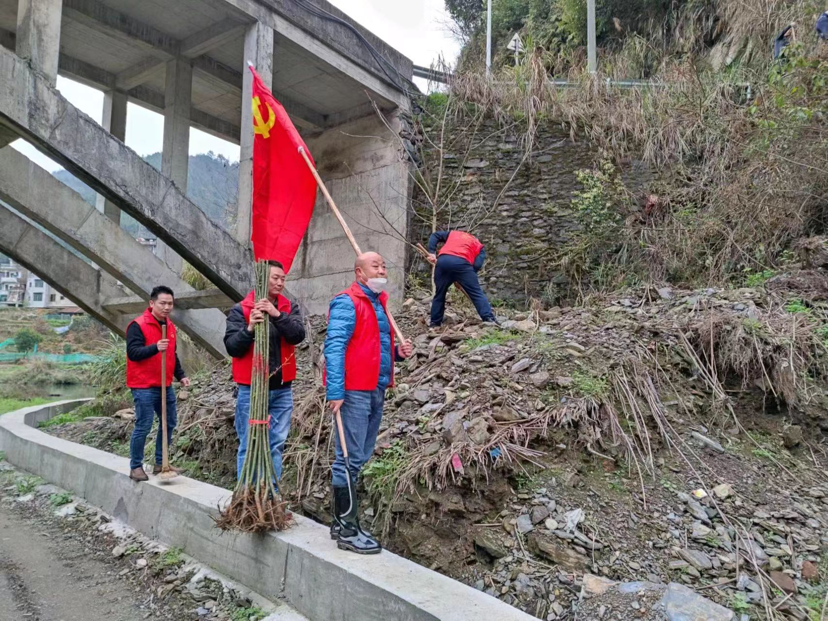 洞口县月溪：民族团结一家亲 携手共栽团结林