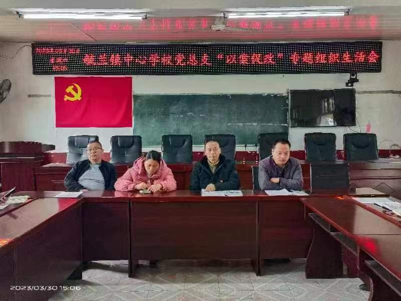 洞口县毓兰镇中心校党总支开展“以案促改”专题组织生活会