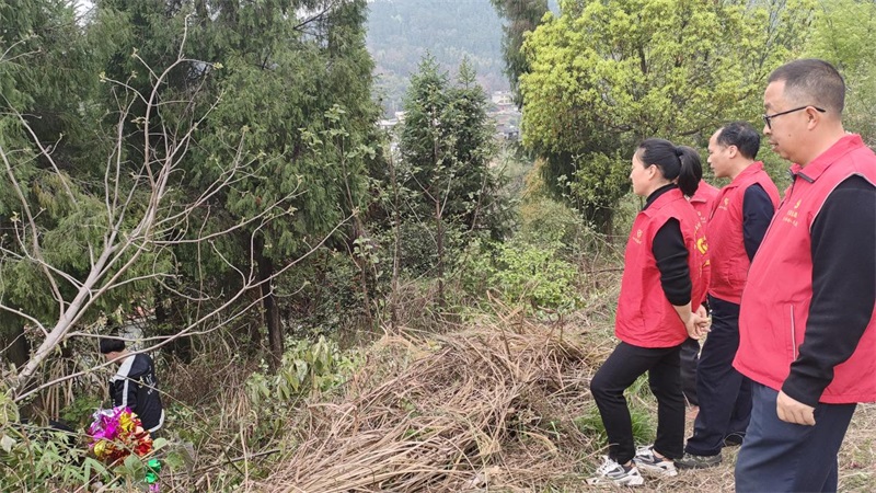 隆回县荷香桥镇禁种踏查在行动