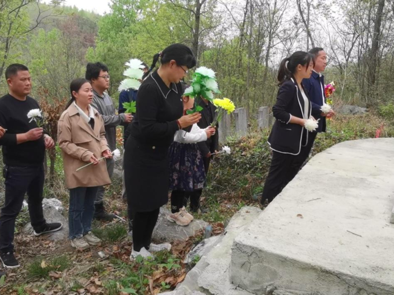 洞口县杨林镇开展祭扫活动