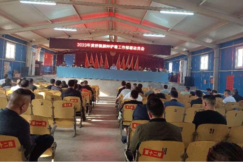 洞口县黄桥镇召开禁种铲毒工作部署动员会