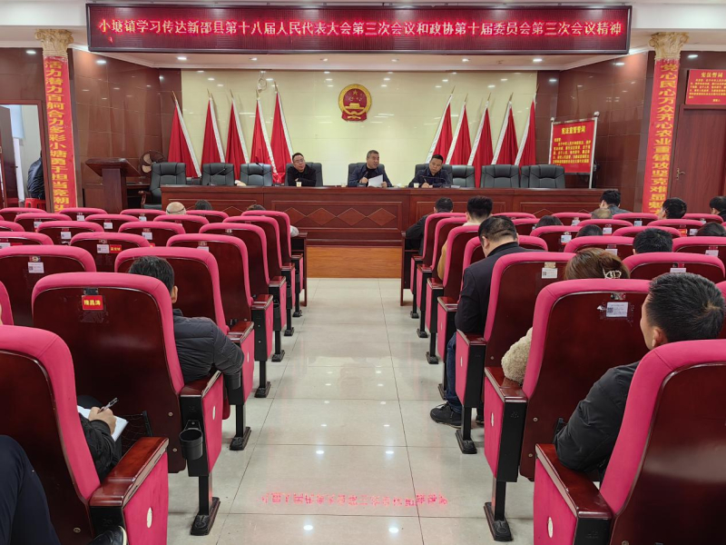 新邵县小塘镇传达学习县“两会”精神