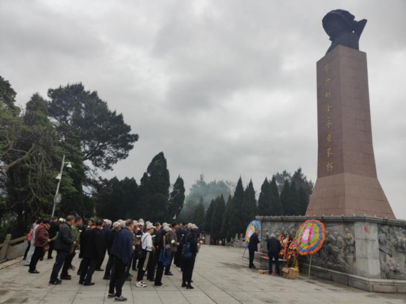 洞口县组织烈士亲属赴广西祭扫烈士