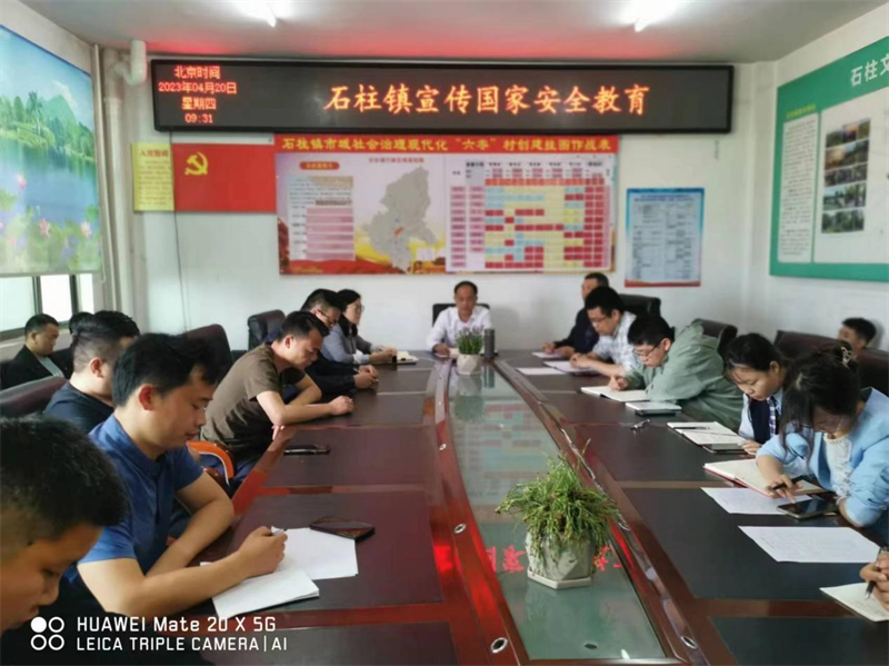 洞口县石柱镇组织召开全民国家安全教育月宣传教育活动动员部署会