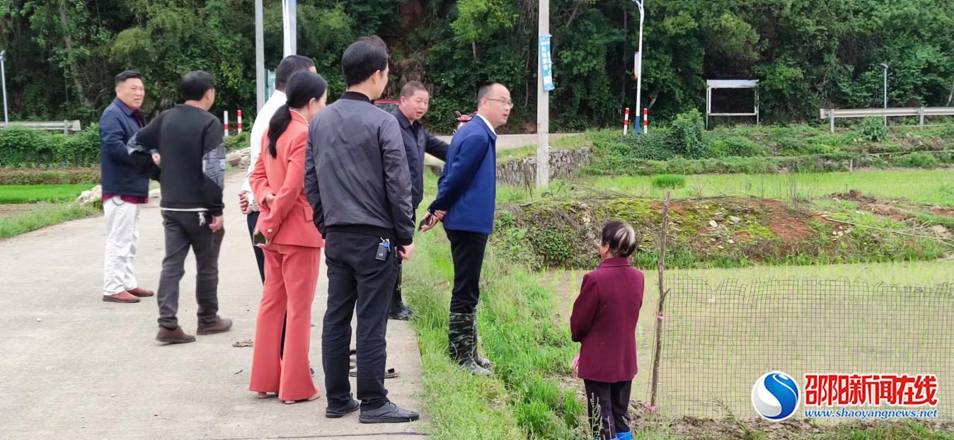 洞口县水东镇党委书记周后友调度双季稻生产工作