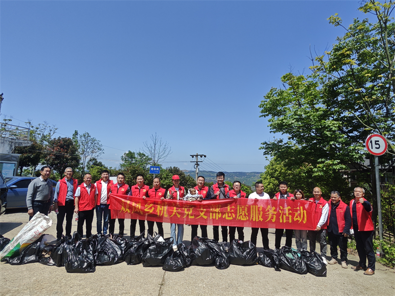 邵东市双凤乡开展“我为青山换新颜”党员志愿服务活动