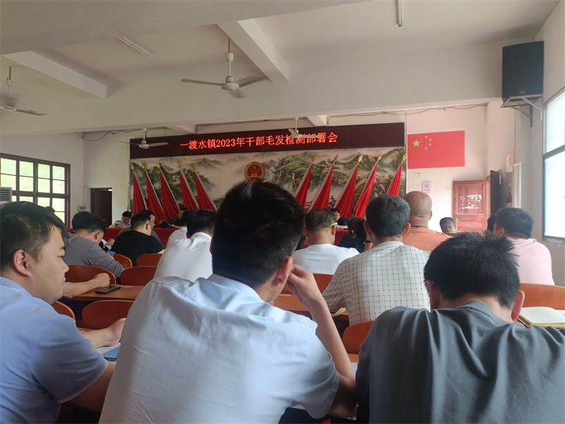 新宁县一渡水镇：开展毛发采集检测 推进清廉机关建设
