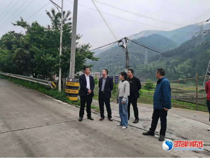 洞口县相关领导到月溪镇调研指导交通安全工作