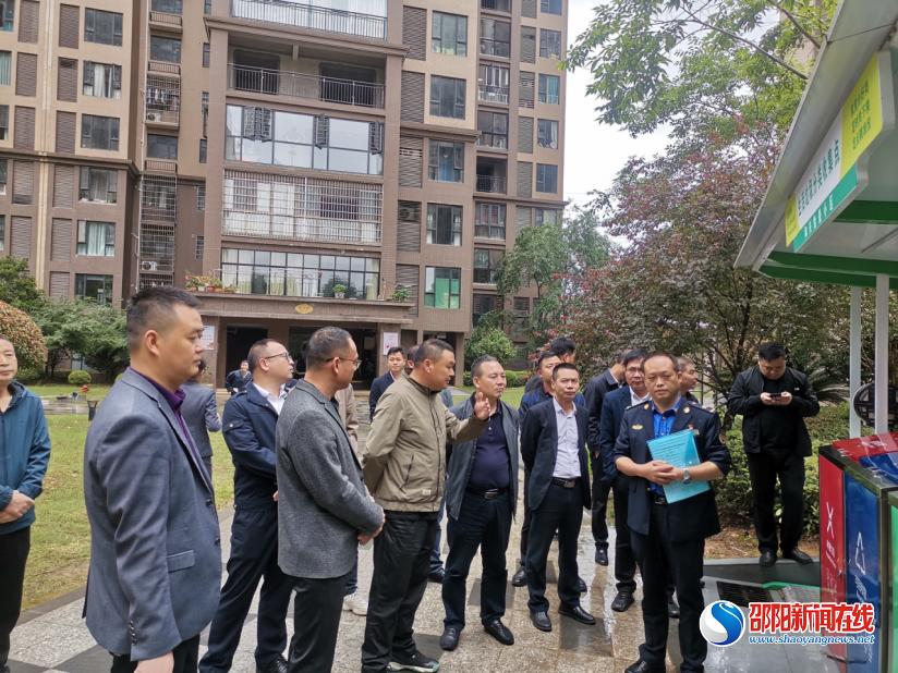 永州市东安县城市管理行政执法局考察团一行到大祥区考察垃圾分类工作