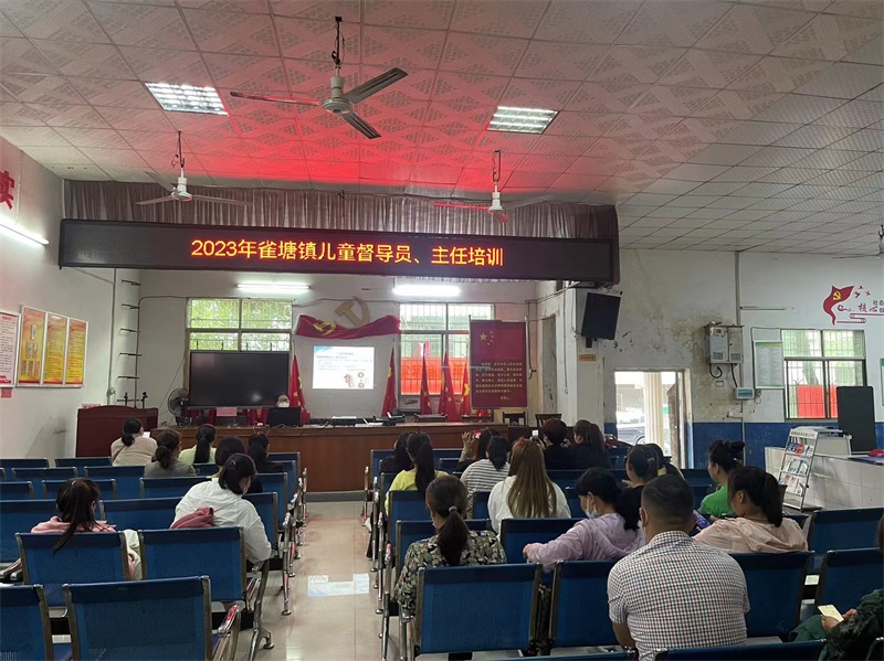 新邵县雀塘镇开展儿童主任及儿童督导员业务培训
